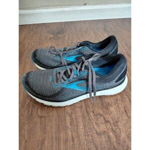Size 10.5D- Brooks Glycerin 18 Wide Grey Blue Mens Sneakers